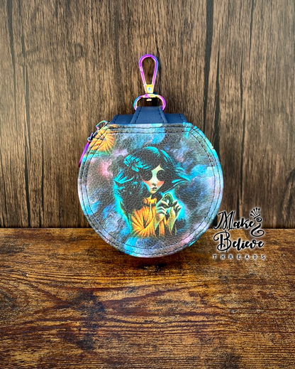 Otherworld Girl Circle Pouch with Clip