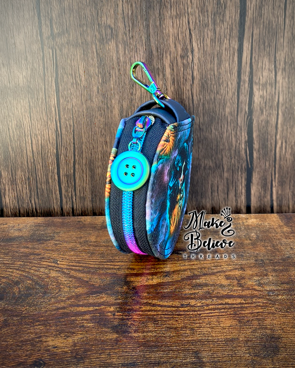 Otherworld Girl Circle Pouch with Clip