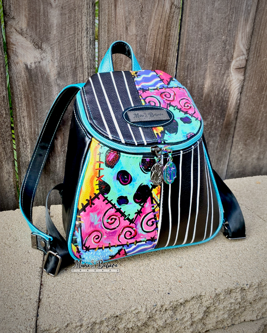 Patchwork NBC Lovers Small Backpack Purse