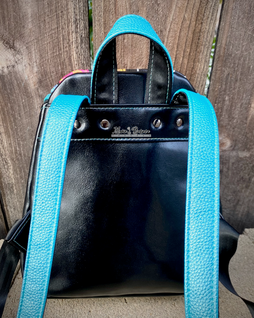 Patchwork NBC Lovers Small Backpack Purse