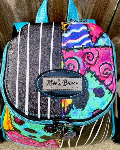 Patchwork NBC Lovers Small Backpack Purse