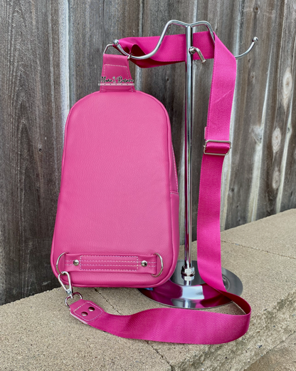 Pink Summer Floral Sling Bag