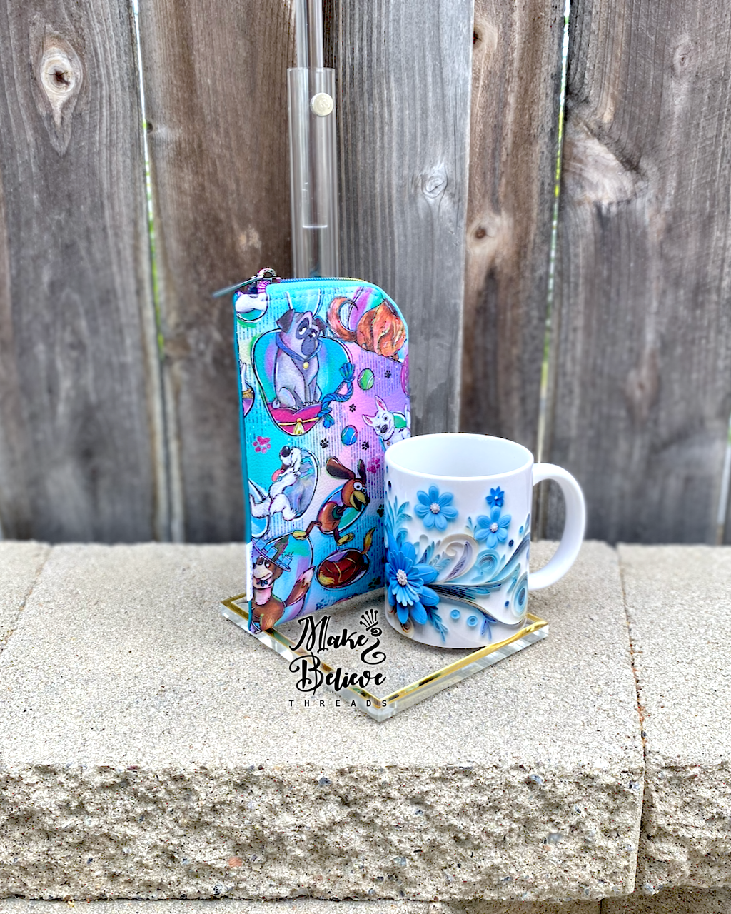 Puppy Love Padded Zipper Pouch