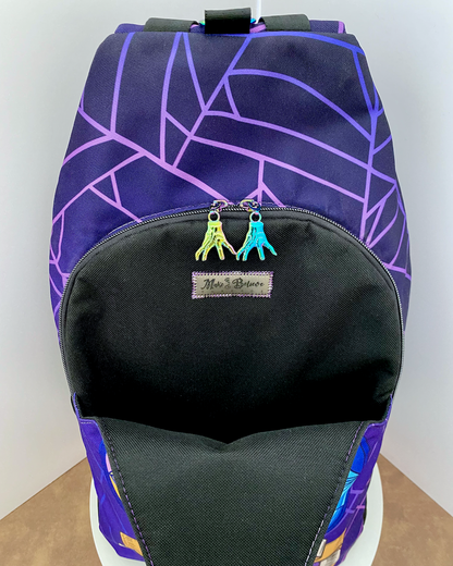 Purple Snap Twice Extra Large Sling Bag