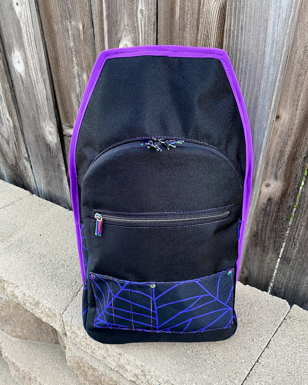 Purple Snap Twice Extra Large Sling Bag