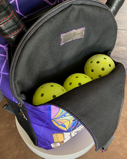 Purple Snap Twice Extra Large Sling Bag