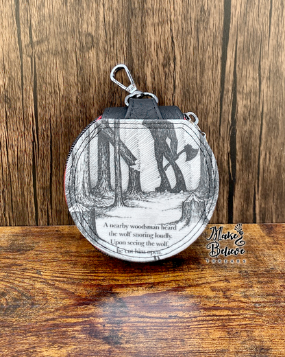 Red Riding Hood Circle Pouch with Clip
