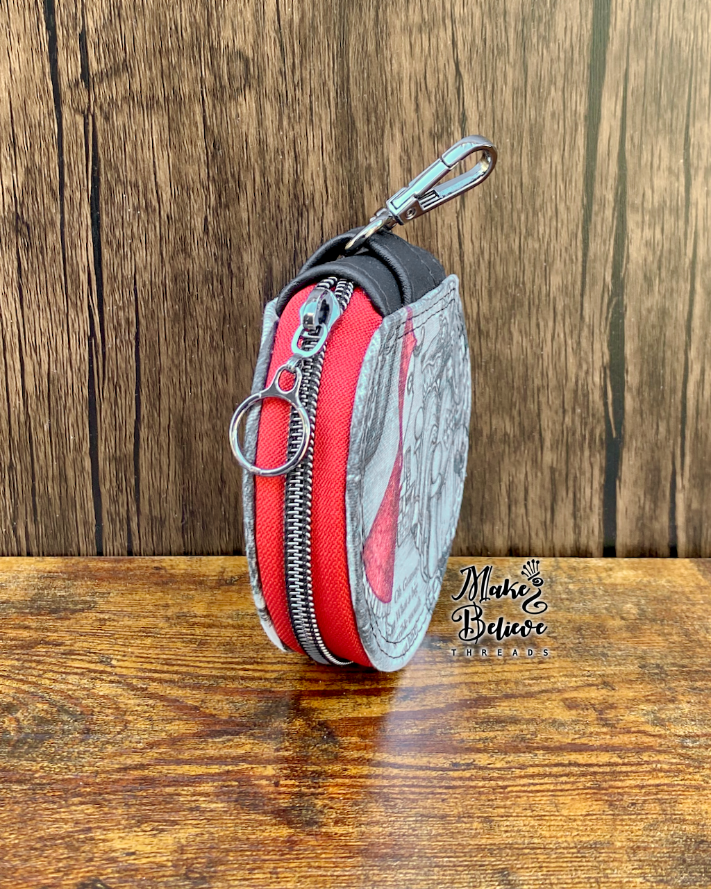 Red Riding Hood Circle Pouch with Clip