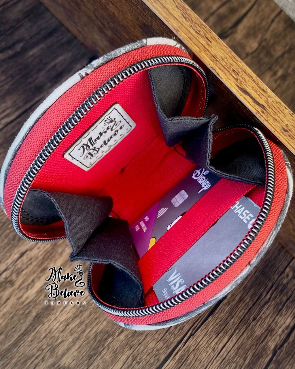 Red Riding Hood Circle Pouch with Clip