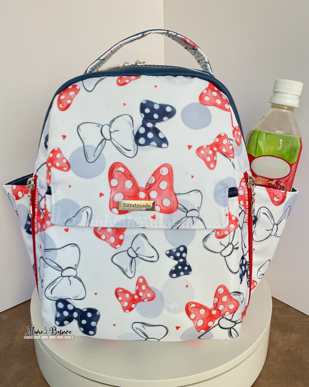 Red, White, and Blue Mouse Bows 3-in-1 Backpack