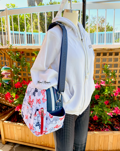 Red, White, and Blue Mouse Bows 3-in-1 Backpack
