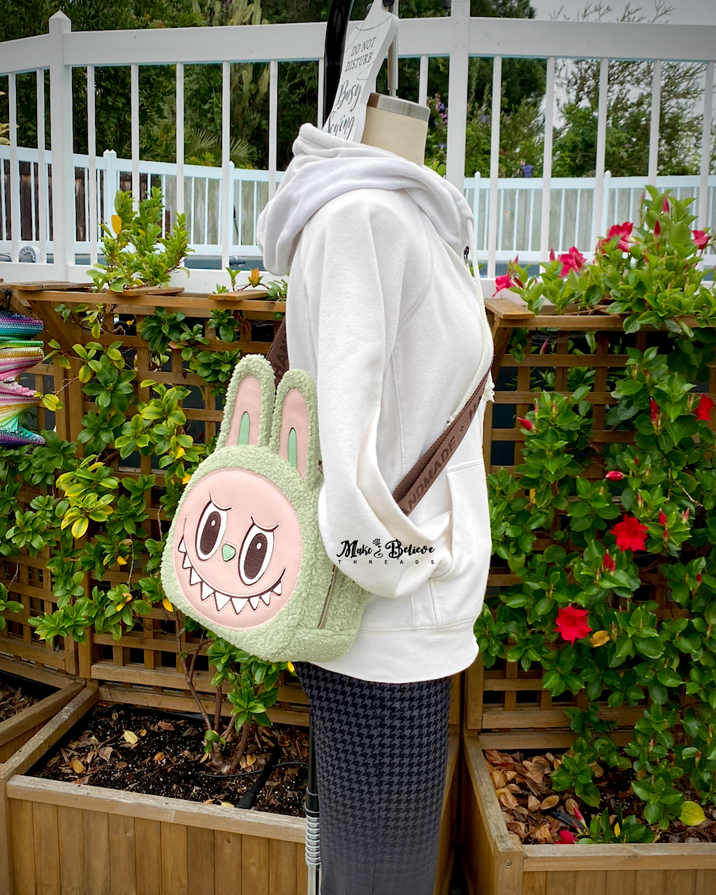 Sage Glow-in-the-Dark Little Monster Bowler Bag