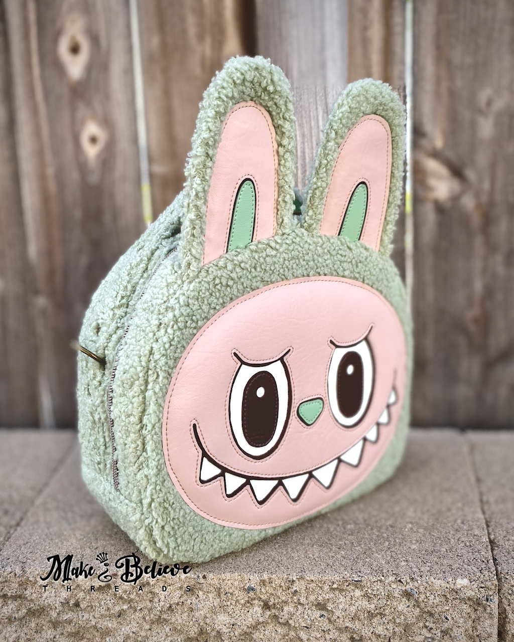 Sage Glow-in-the-Dark Little Monster Bowler Bag