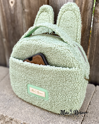 Sage Glow-in-the-Dark Little Monster Bowler Bag