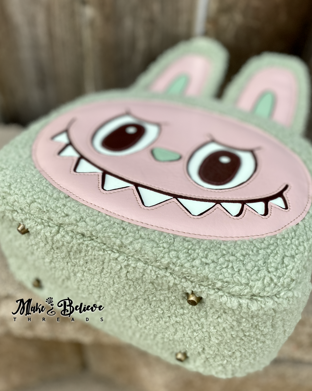 Sage Glow-in-the-Dark Little Monster Bowler Bag