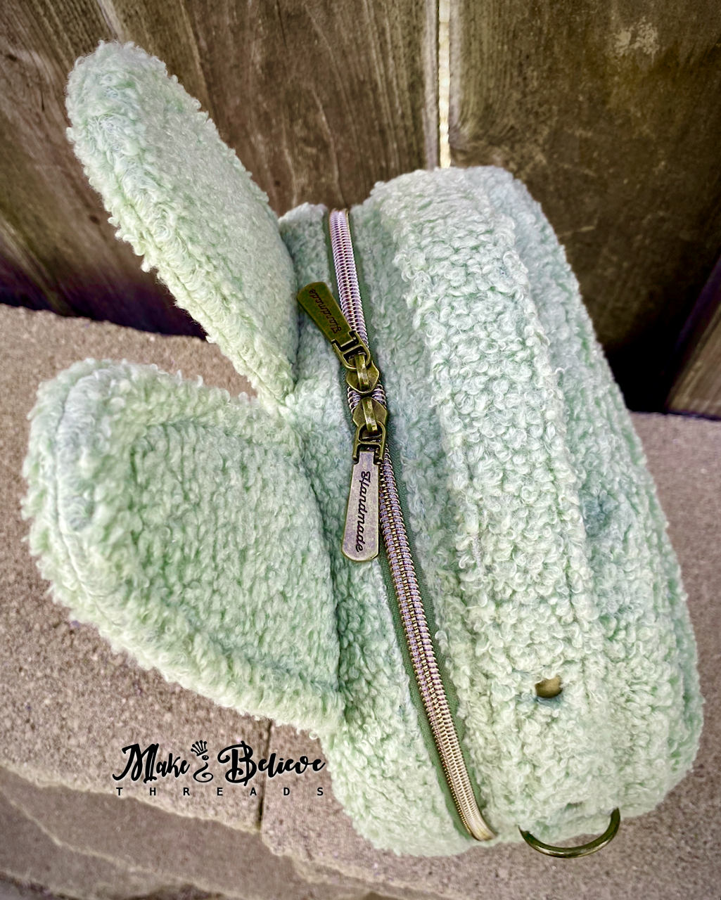 Sage Glow-in-the-Dark Little Monster Bowler Bag