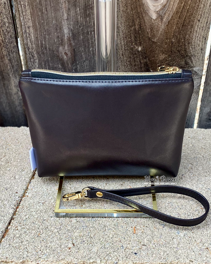 Space Wars Almost-Black Pouch with Wristlet Strap