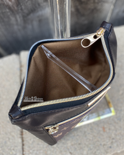 Space Wars Almost-Black Pouch with Wristlet Strap