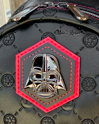 Space Wars Baddie Black and Red Small Backpack