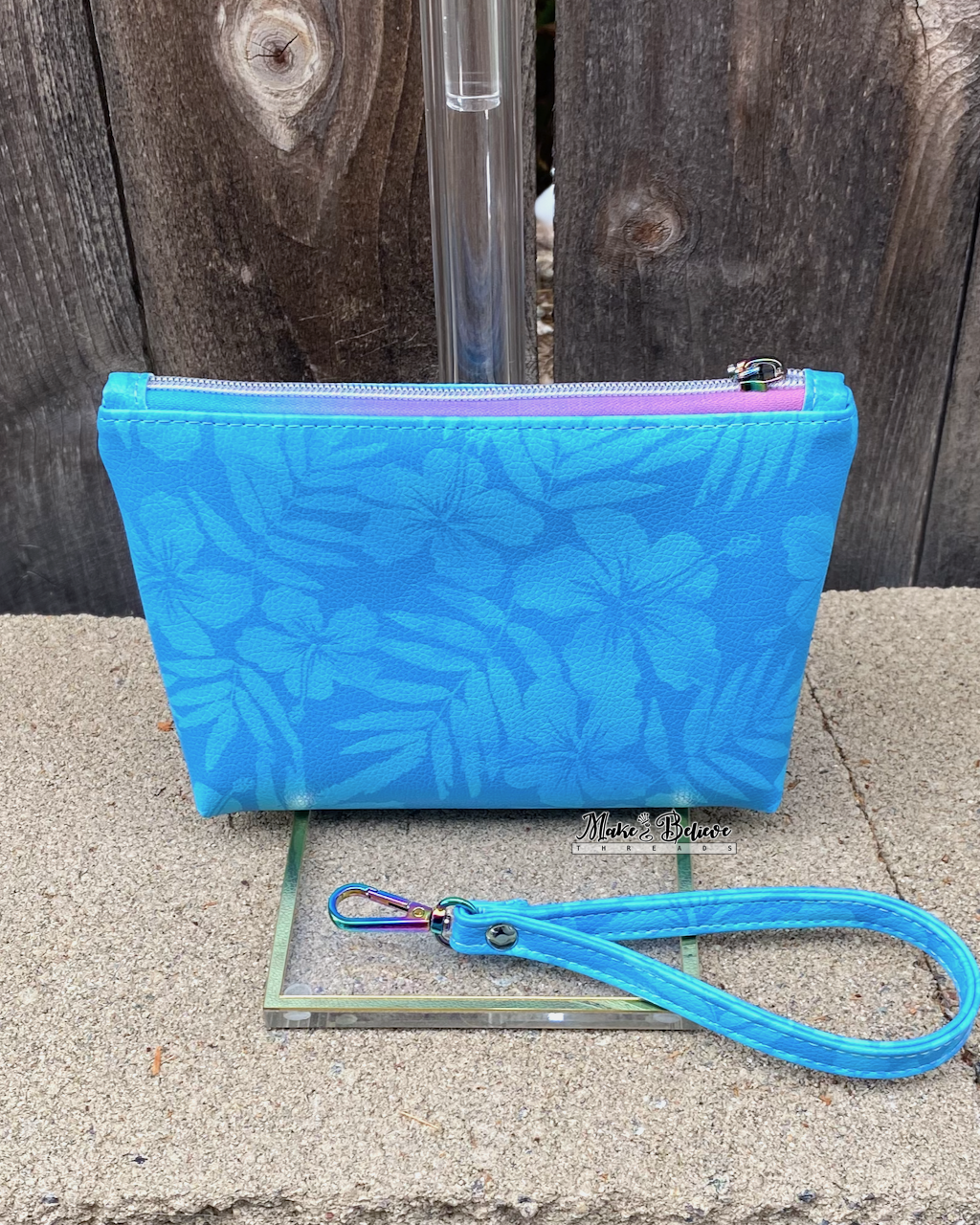 Squishimals Tropical Blue Pouch with Wristlet Strap