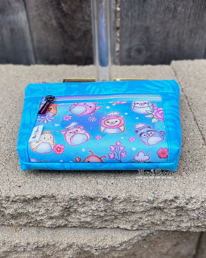 Squishimals Tropical Blue Pouch with Wristlet Strap