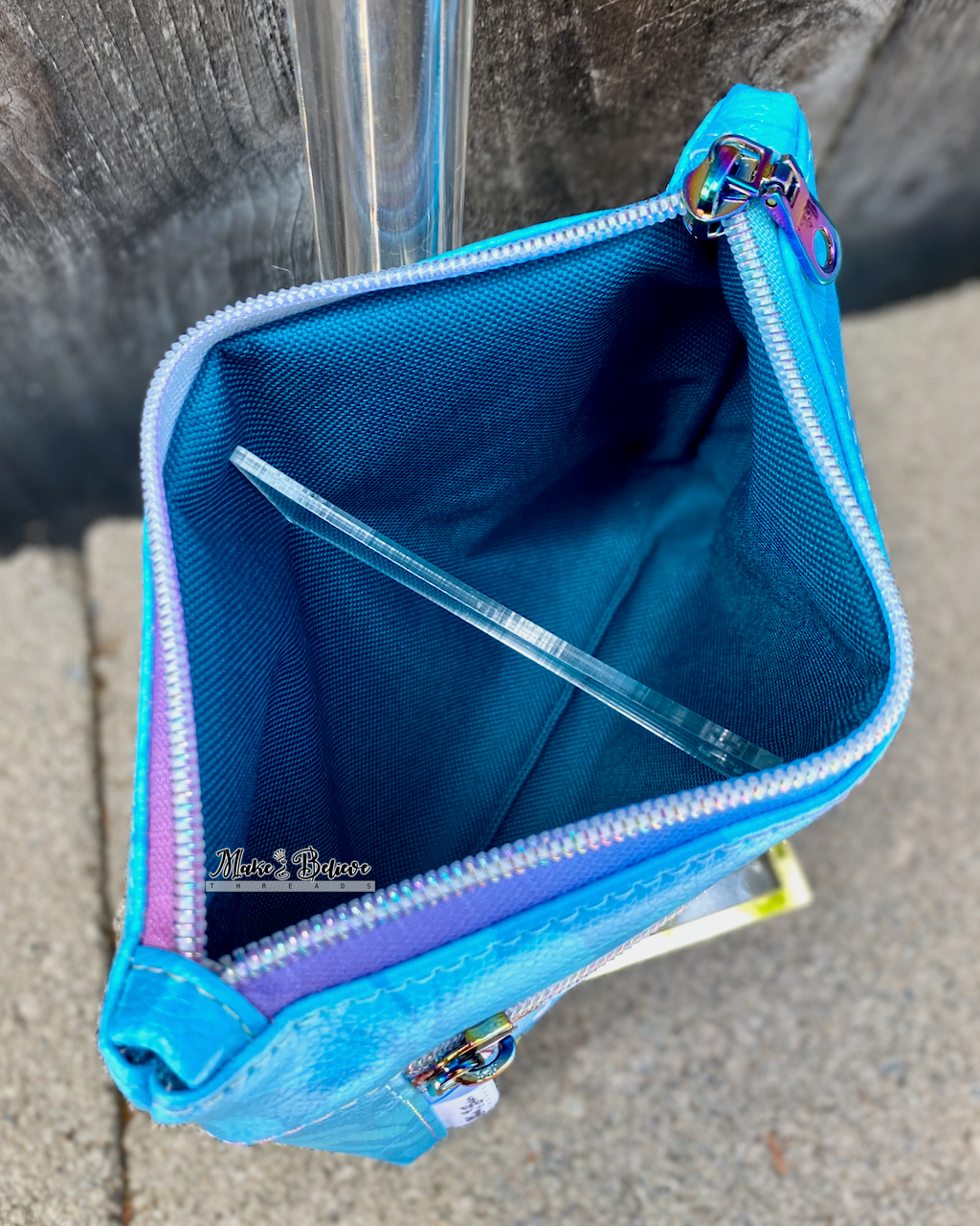 Squishimals Tropical Blue Pouch with Wristlet Strap