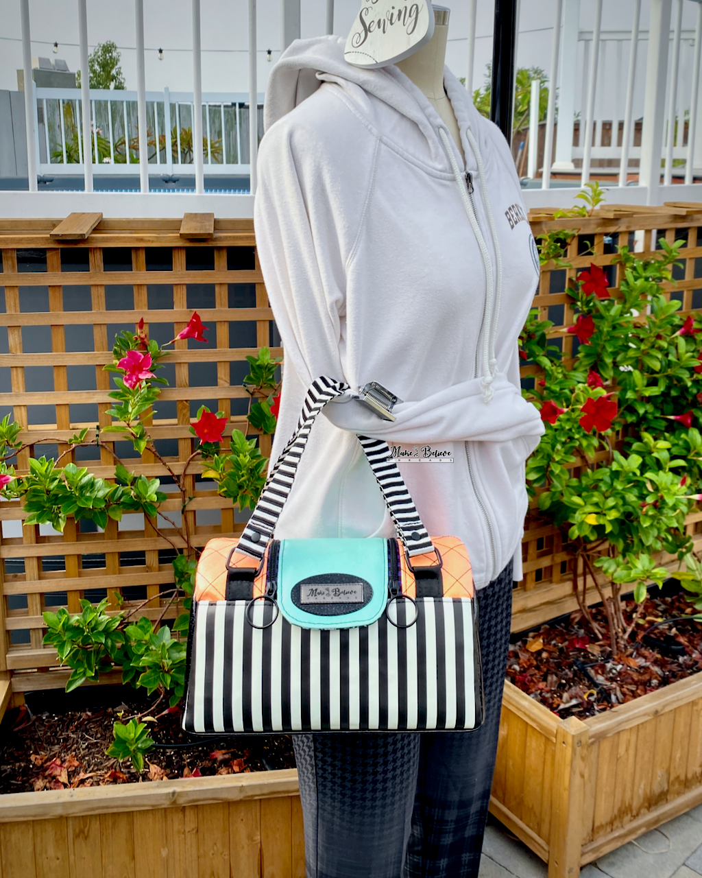 Striped Glow-In-The-Dark Hallowed Handbag