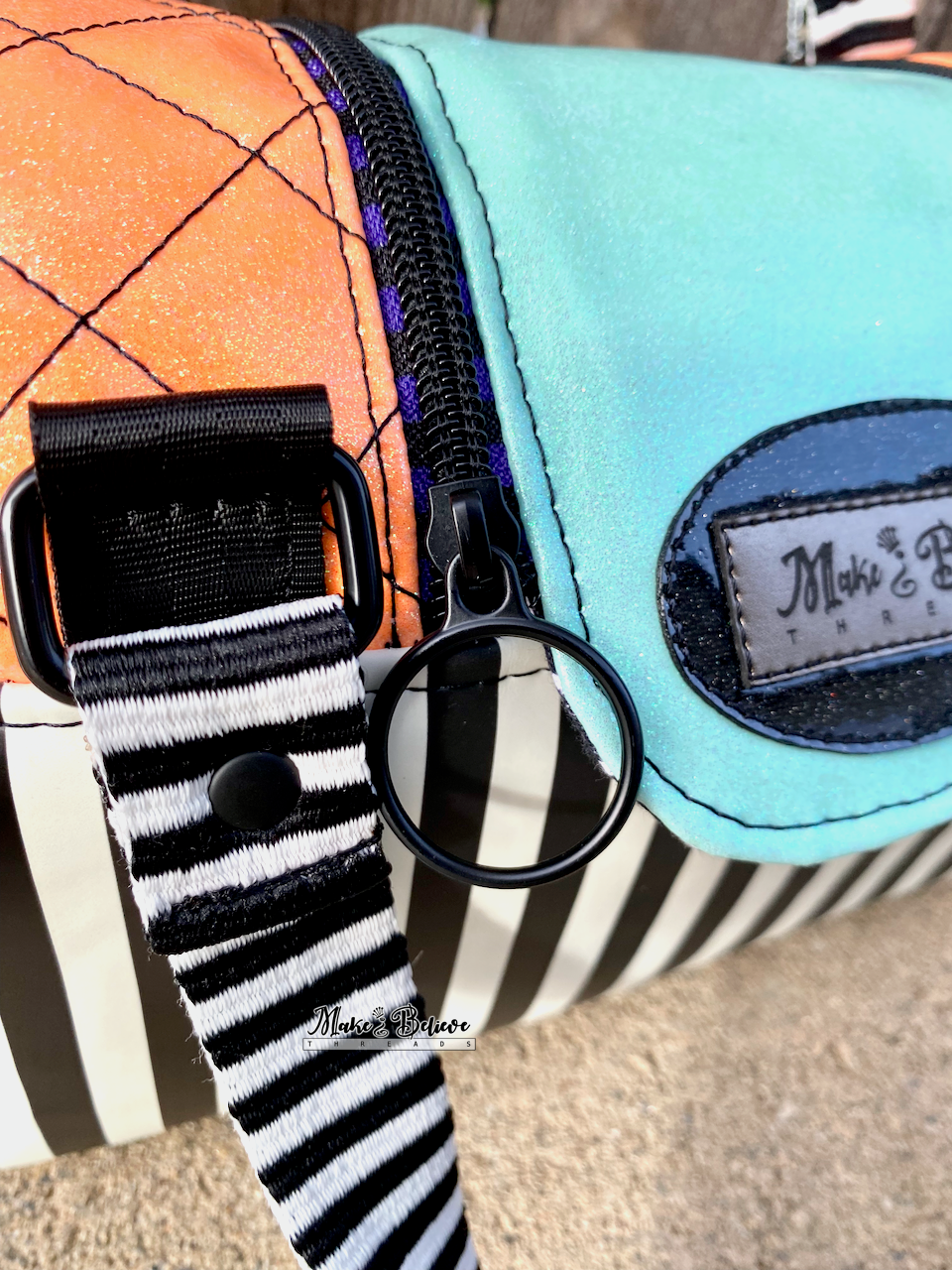 Striped Glow-In-The-Dark Hallowed Handbag