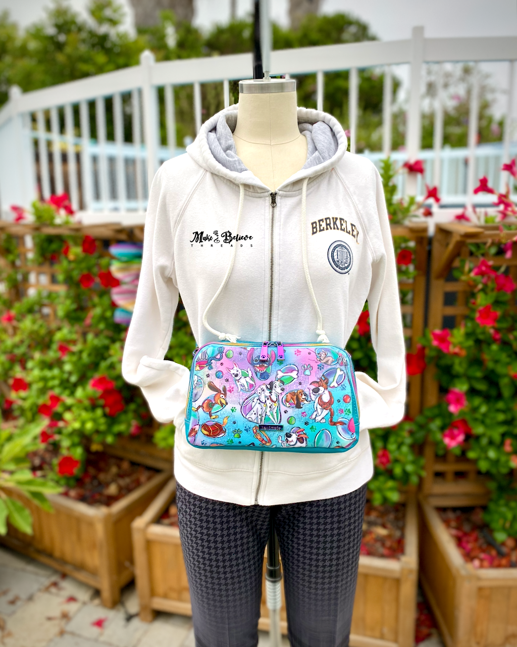 Teal Puppy Love Large Hip Pack
