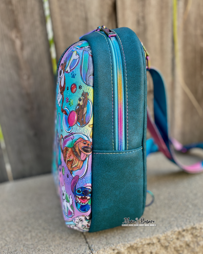 Teal Puppy Love Midsize Sling Bag