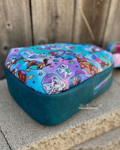 Teal Puppy Love Midsize Sling Bag