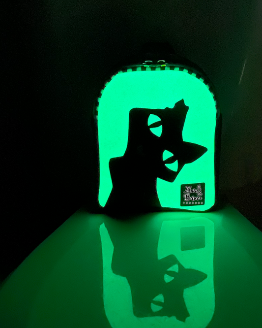 The Cat GITD Mint and Black Mini Crossbody Sling