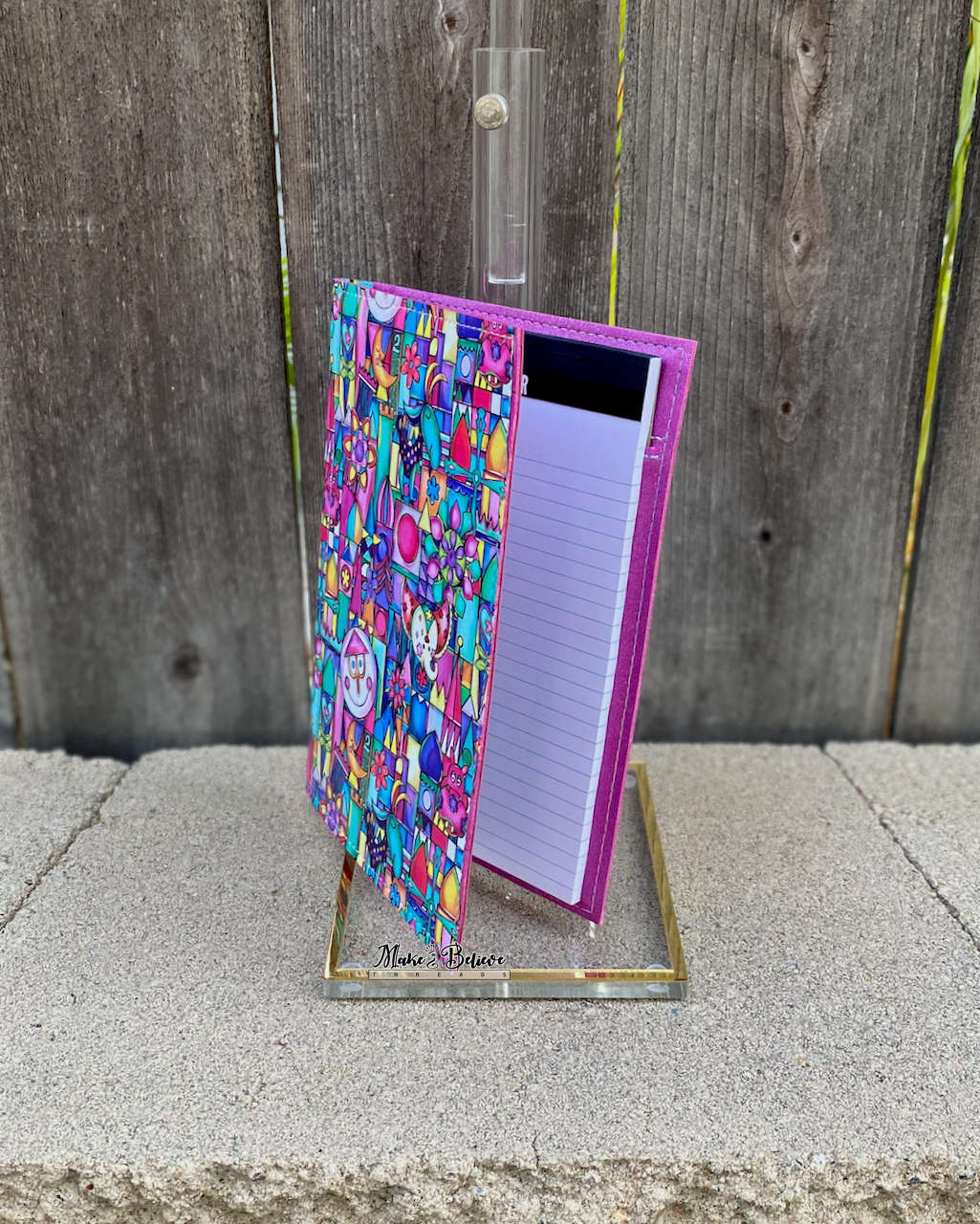 Tiny World Pink Notepad Cover