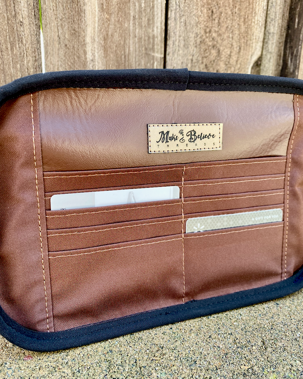 Two-Tone Brown Debossed LOTR Map Crossbody Bag