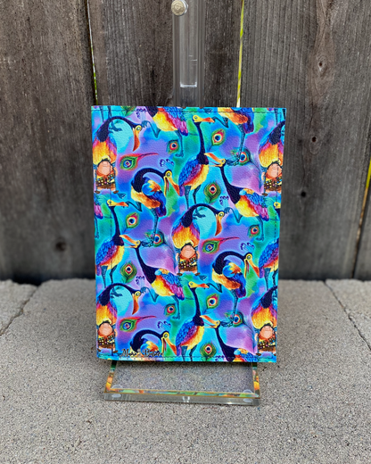 Adventure Bird Blue Notepad Cover