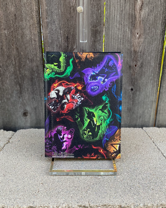 Villains Silhouette Black Notepad Cover