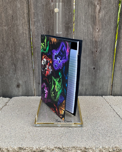 Villains Silhouette Black Notepad Cover