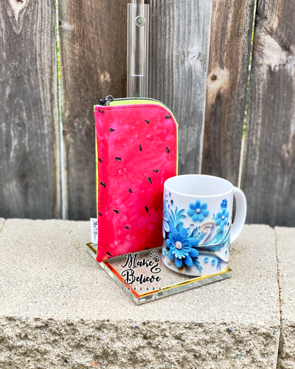 Watermelon Padded Zipper Pouch