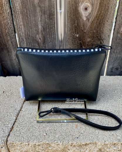 Wicked Cuties Black Pouch with Wristlet Strap