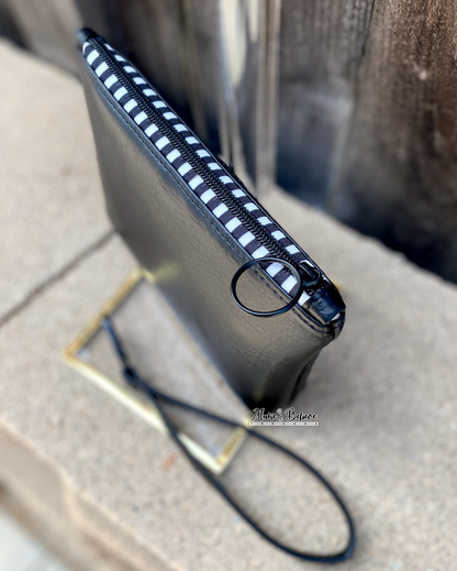 Wicked Cuties Black Pouch with Wristlet Strap