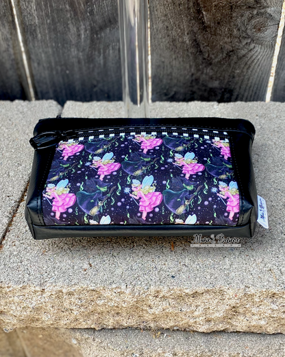 Wicked Cuties Black Pouch with Wristlet Strap