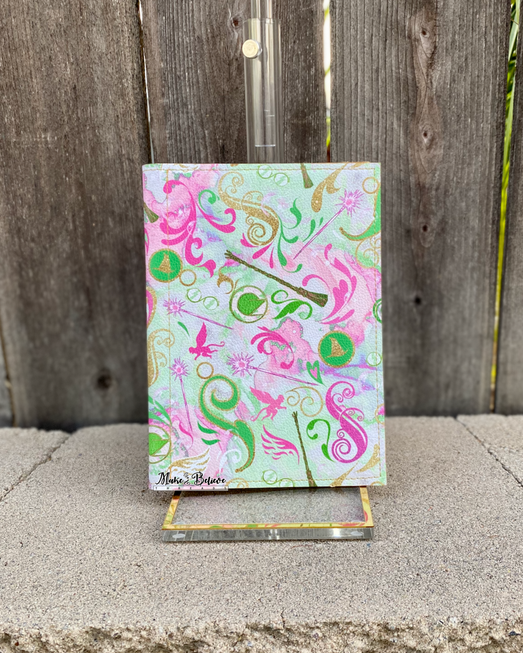 Pink Green Notepad Cover