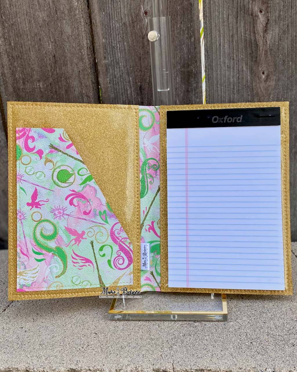 Pink Green Notepad Cover