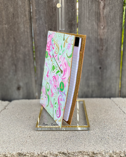 Pink Green Notepad Cover