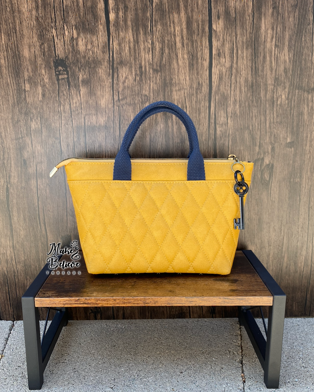 Yellow Quilted Button Otherworld Girl Totini Bag