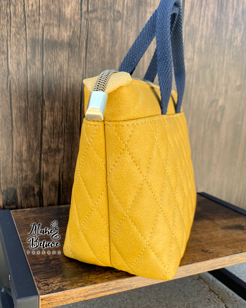 Yellow Quilted Button Otherworld Girl Totini Bag