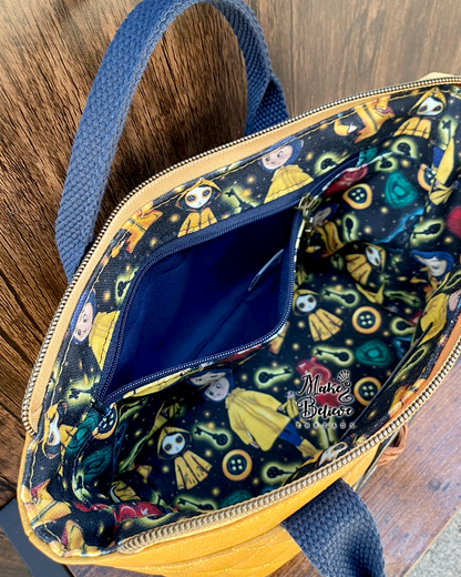 Yellow Quilted Button Otherworld Girl Totini Bag