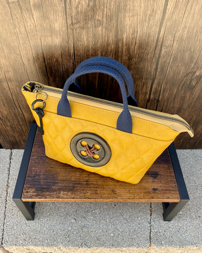 Yellow Quilted Button Otherworld Girl Totini Bag