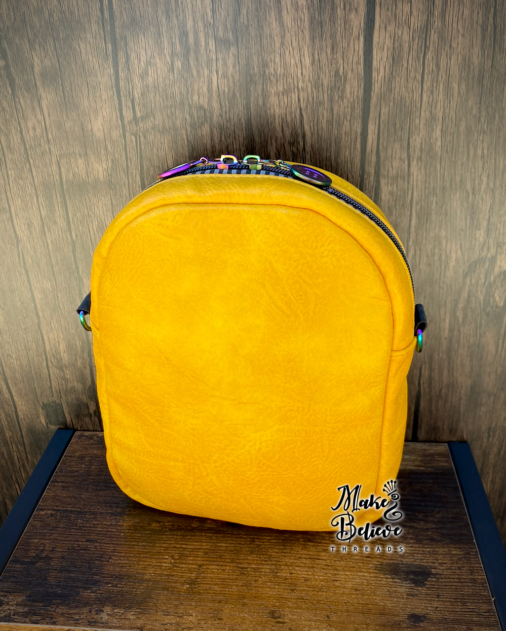 Yellow and Black Otherworld Girl Crossbody Bag