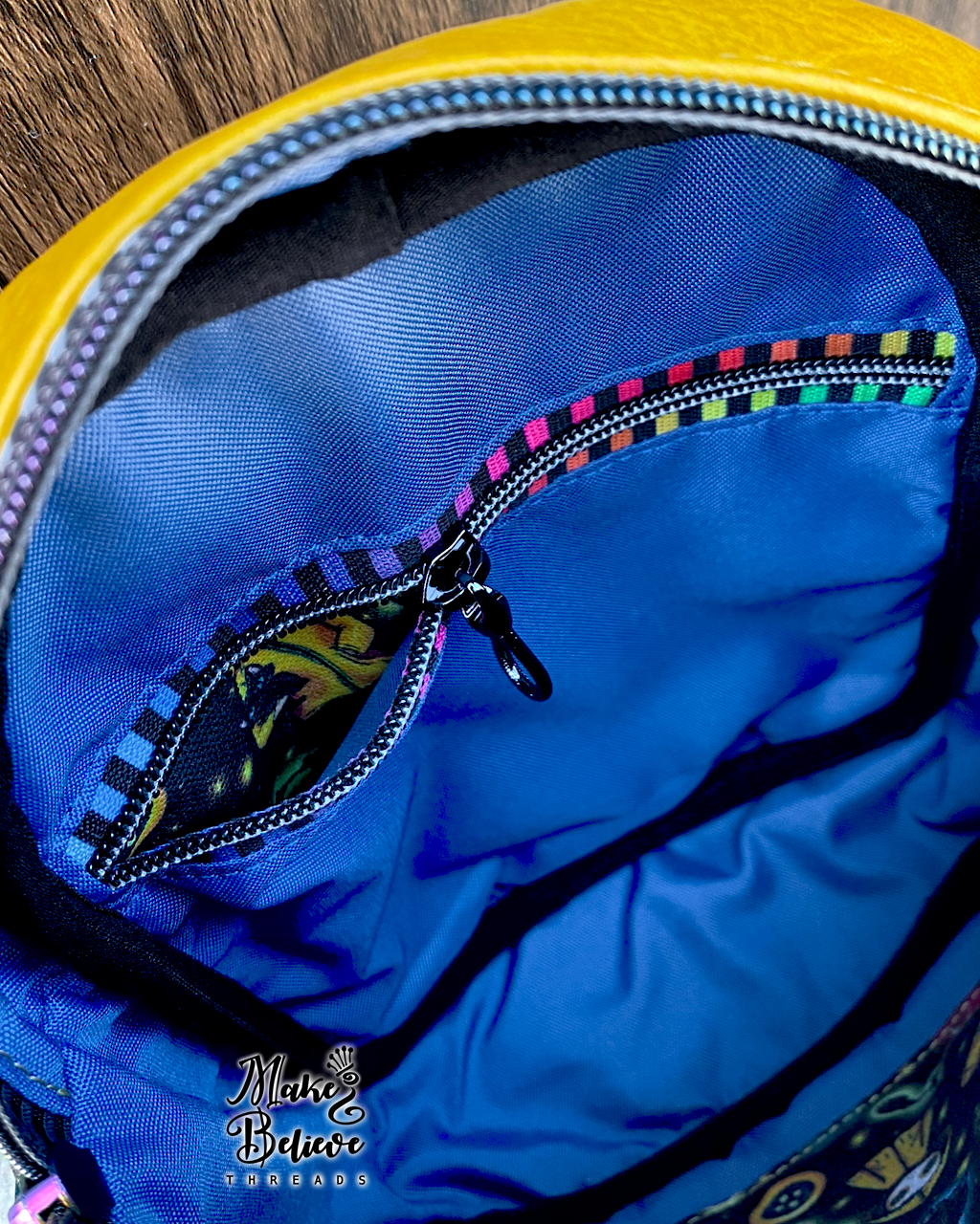 Yellow and Black Otherworld Girl Crossbody Bag